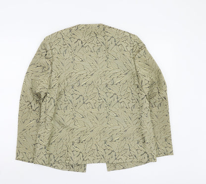 Eastex Women's Beige Floral Jacket, UK 10, Regular Fit