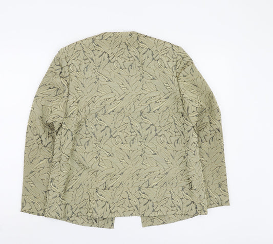 Eastex Women's Beige Floral Jacket, UK 10, Regular Fit