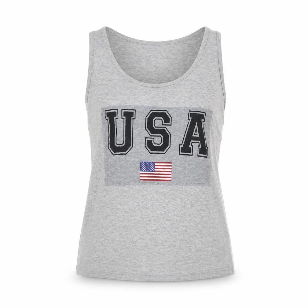 Womens UK Size M Jaeger Grey Basic Tank