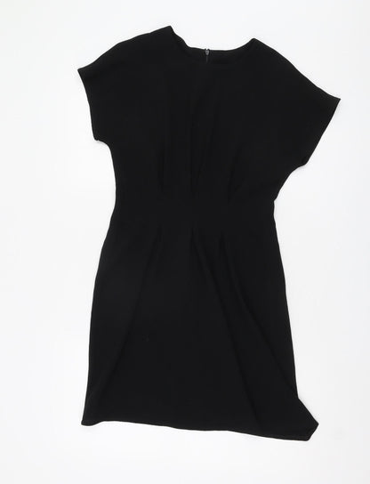 Asos Women's Black Dress, Size 6, Short Sleeve, Elegant