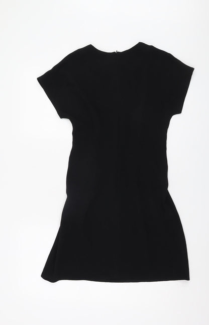 Asos Women's Black Dress, Size 6, Short Sleeve, Elegant