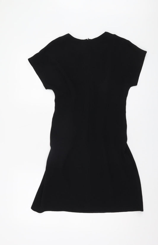 Asos Women's Black Dress, Size 6, Short Sleeve, Elegant