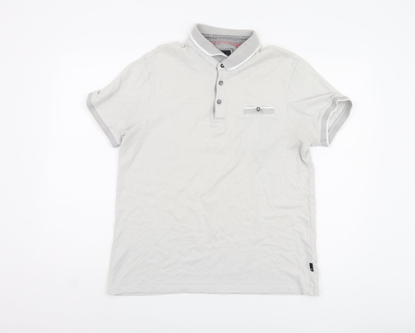 Burton Menswear London Polo Shirt L White Casual