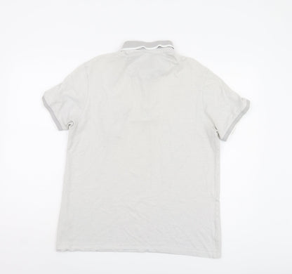 Burton Menswear London Polo Shirt L White Casual