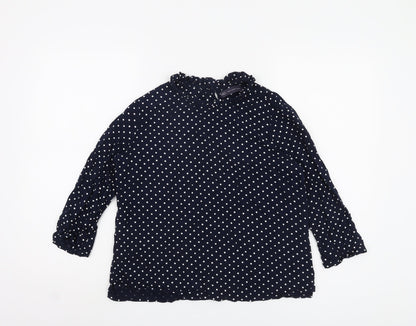 Womens UK Size 12 Marks and Spencer Blue Basic Blouse