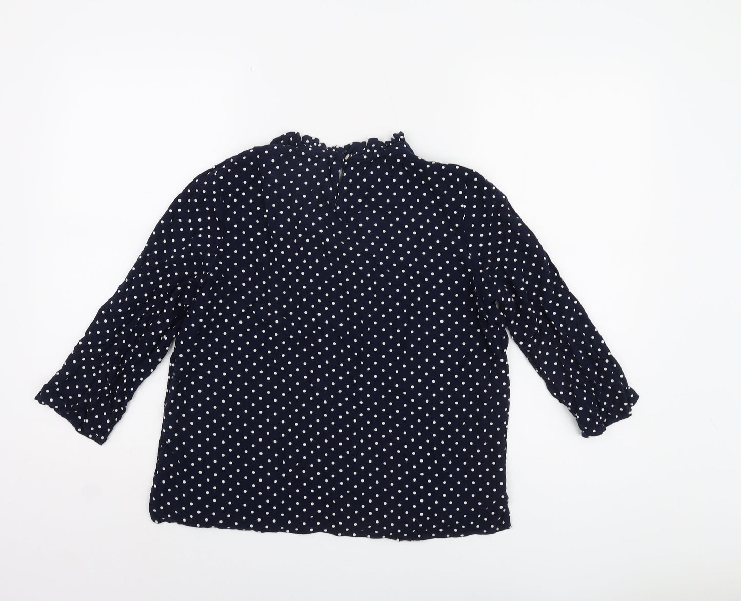 Womens UK Size 12 Marks and Spencer Blue Basic Blouse