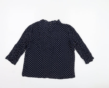 Womens UK Size 12 Marks and Spencer Blue Basic Blouse