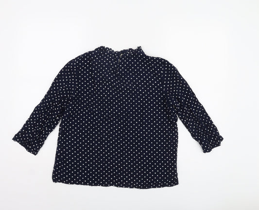 Womens UK Size 12 Marks and Spencer Blue Basic Blouse