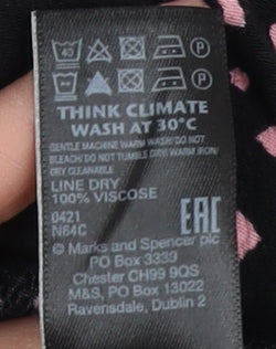 Marks and Spencer Women's Black Long A-Line Dress Size 20