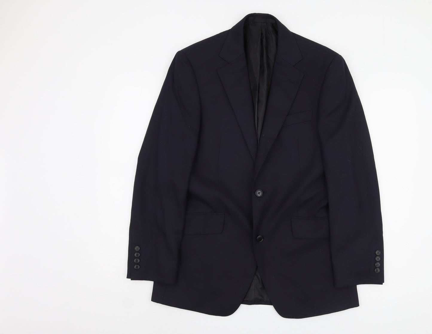 Dehavilland Men's Black Blazer, Medium, Regular Fit