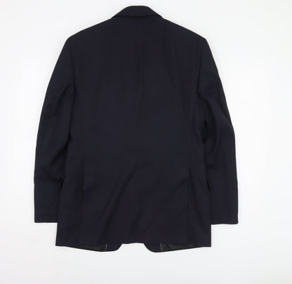 Dehavilland Men's Black Blazer, Medium, Regular Fit