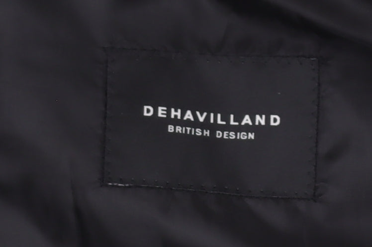 Dehavilland Men's Black Blazer, Medium, Regular Fit
