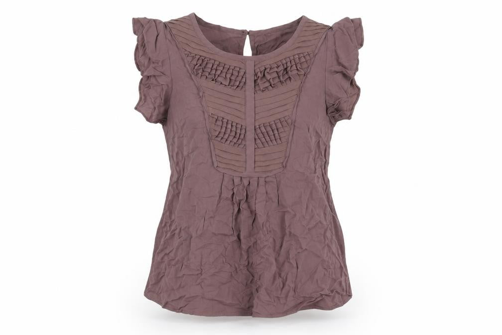 Womens UK Size 10 Warehouse Purple Basic Blouse