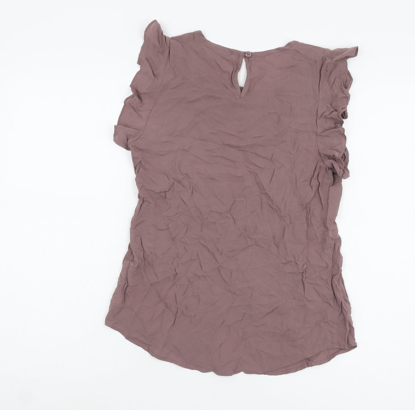 Womens UK Size 10 Warehouse Purple Basic Blouse
