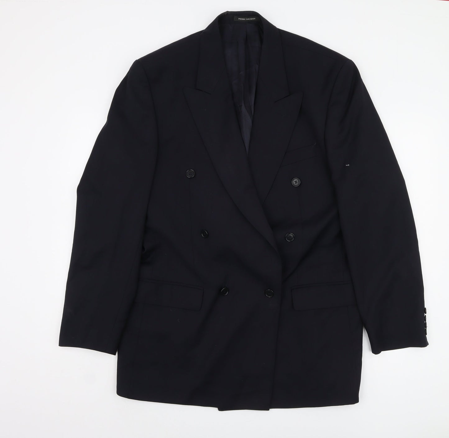 Mens UK Size 40 Pierre Balmain Regular Blue Suit Jacket
