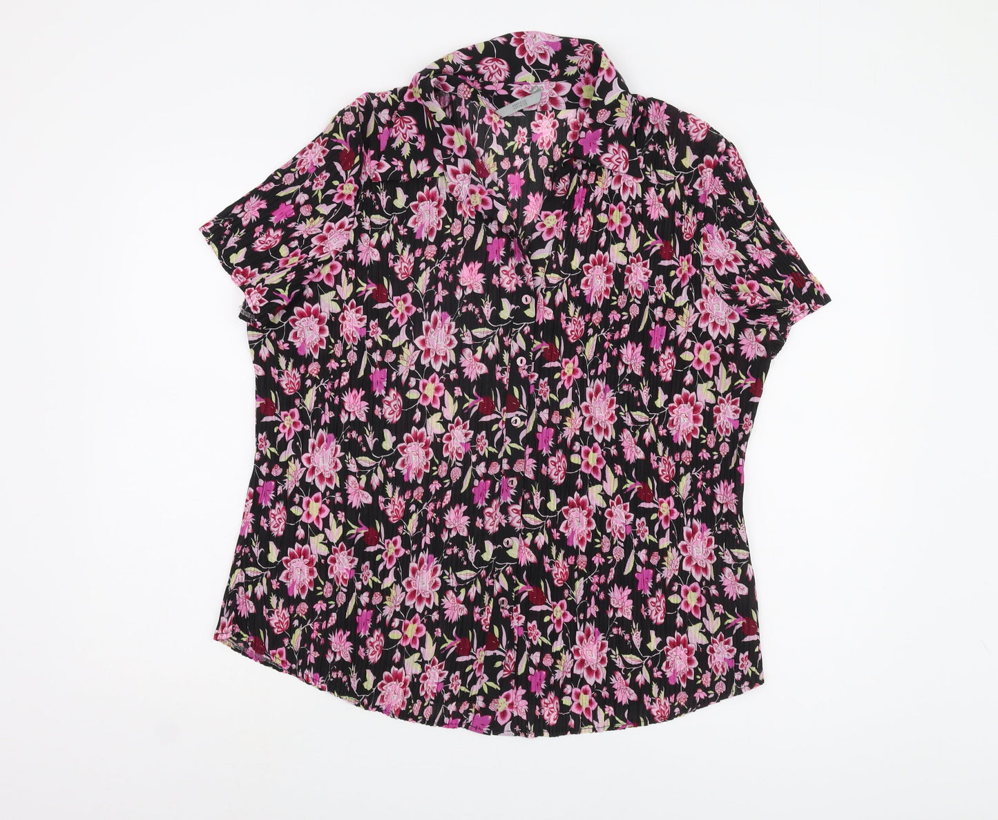 Womens UK Size 22 Marks and Spencer Black Basic Blouse