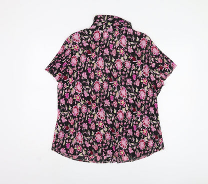 Womens UK Size 22 Marks and Spencer Black Basic Blouse