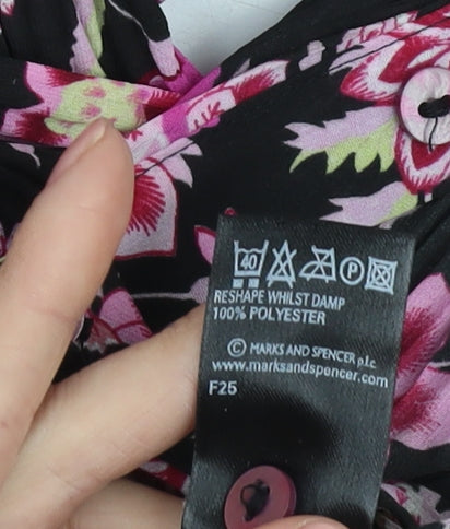 Womens UK Size 22 Marks and Spencer Black Basic Blouse