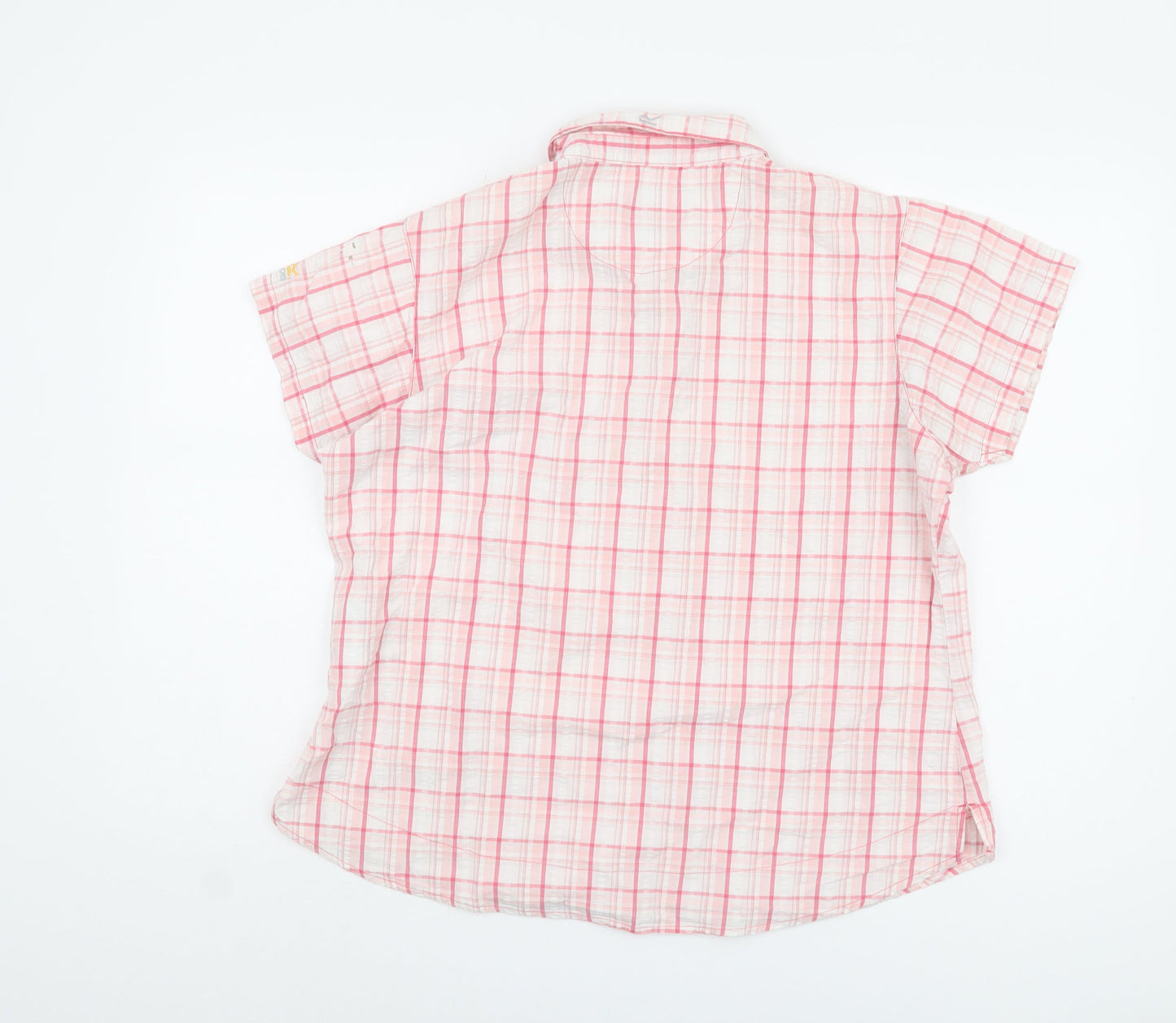 Womens UK Size 20 Regatta Pink Basic Button-Up