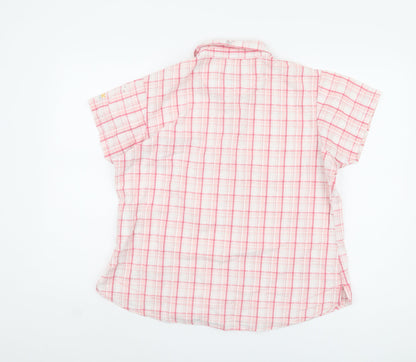 Womens UK Size 20 Regatta Pink Basic Button-Up