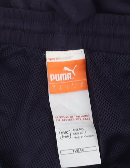 Puma Men's Blue Sweatpants - L - Casual and Comfy