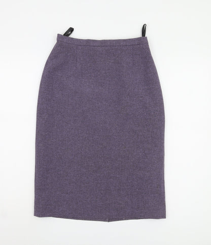 BHS Women's Purple Pencil Skirt, Size 10