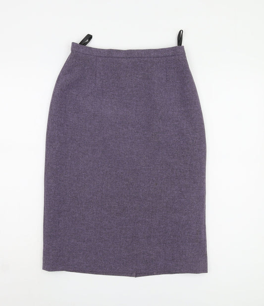 BHS Women's Purple Pencil Skirt, Size 10