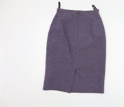 BHS Women's Purple Pencil Skirt, Size 10