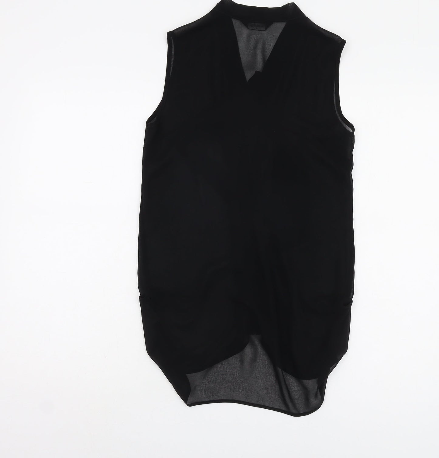 Womens UK Size 8 Miss Selfridge Black Basic Blouse