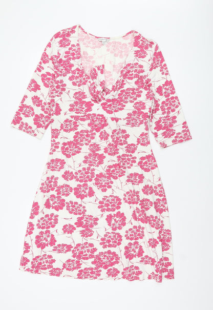 L.K. Bennett Women's Floral A-Line Dress, Size 14, Pink