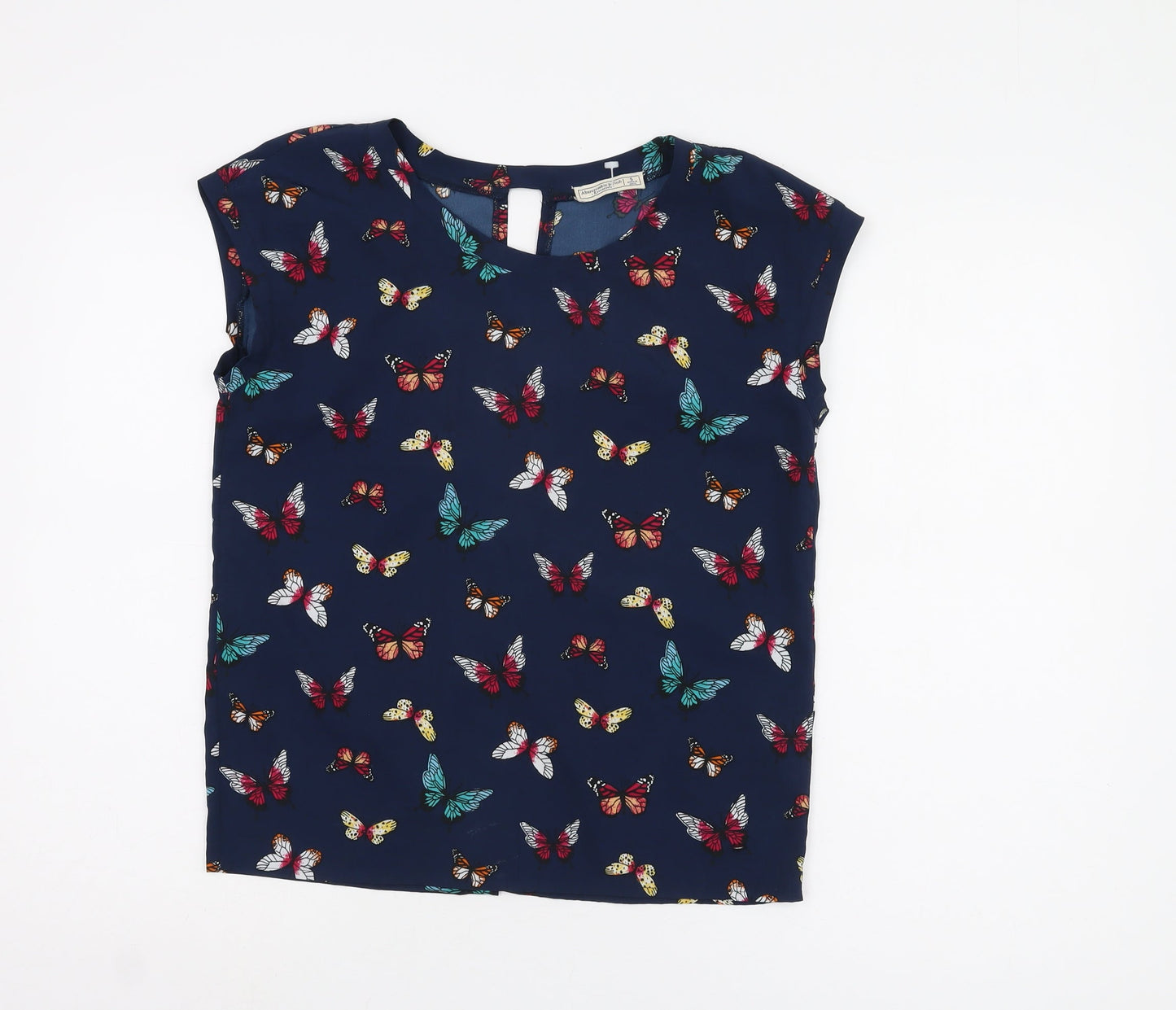Abercrombie & Fitch Women's Blue Butterfly Blouse, S