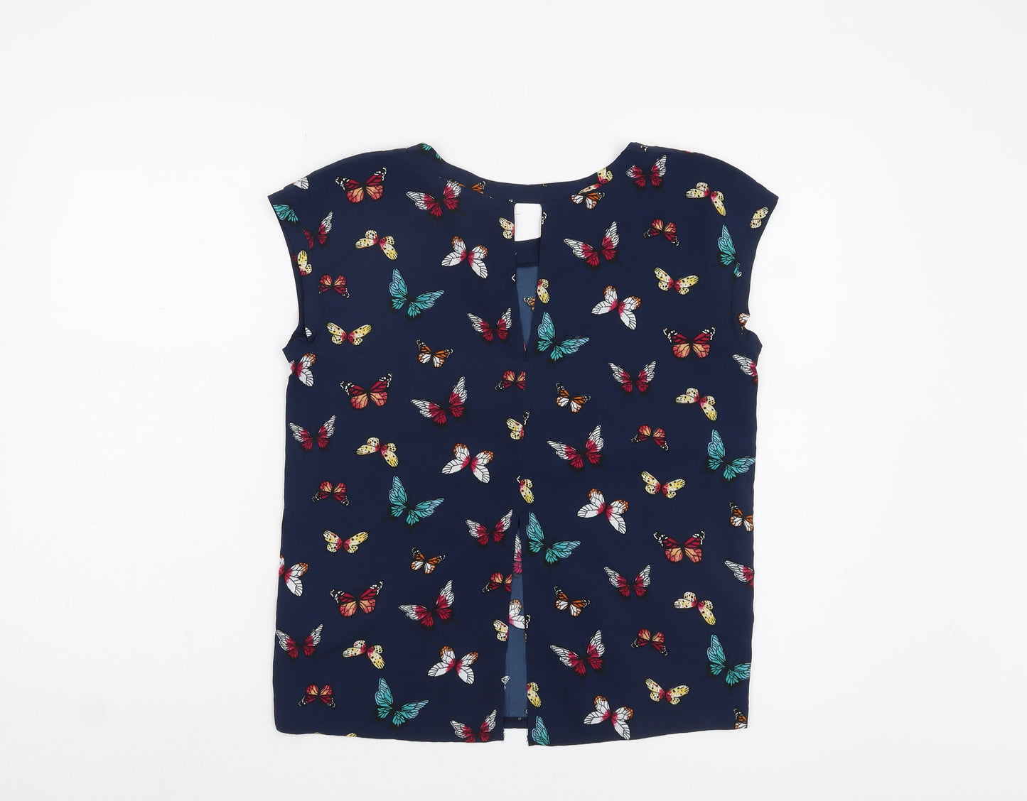 Abercrombie & Fitch Women's Blue Butterfly Blouse, S