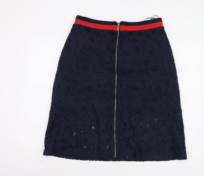 Marks and Spencer Women's Blue Lace Skirt Size 16