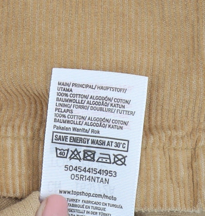 Womens UK Size 10 Topshop  Corduroy Skirt