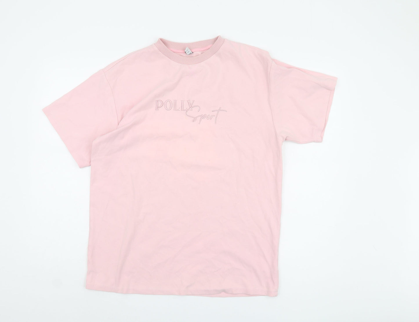 Womens UK Size 6 Oh Polly Pink Basic T-Shirt