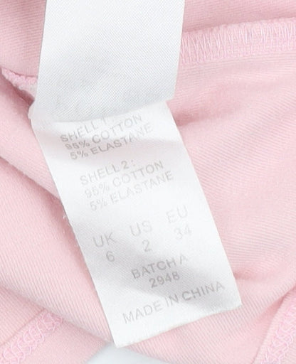 Womens UK Size 6 Oh Polly Pink Basic T-Shirt
