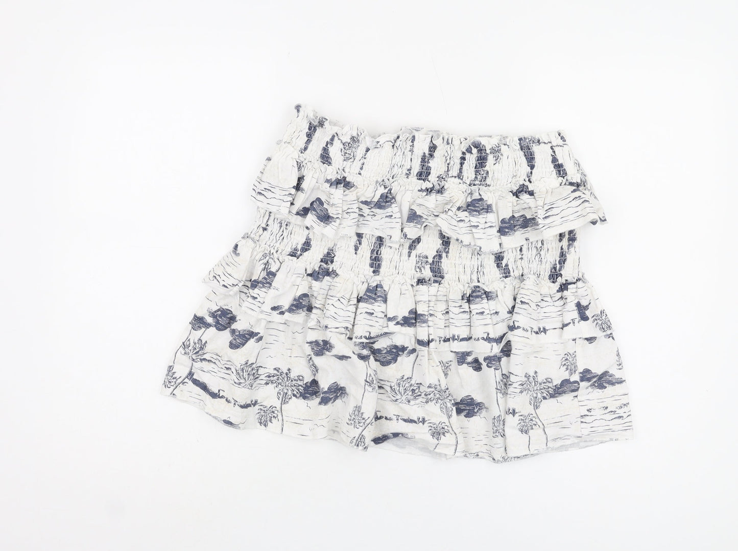 Cotton On Women's White Ruffled XL Skirt