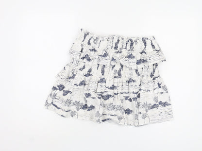 Cotton On Women's White Ruffled XL Skirt