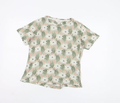 Marks and Spencer Women's Floral T-Shirt, Size 12, Multicoloured