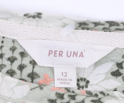 Marks and Spencer Women's Floral T-Shirt, Size 12, Multicoloured