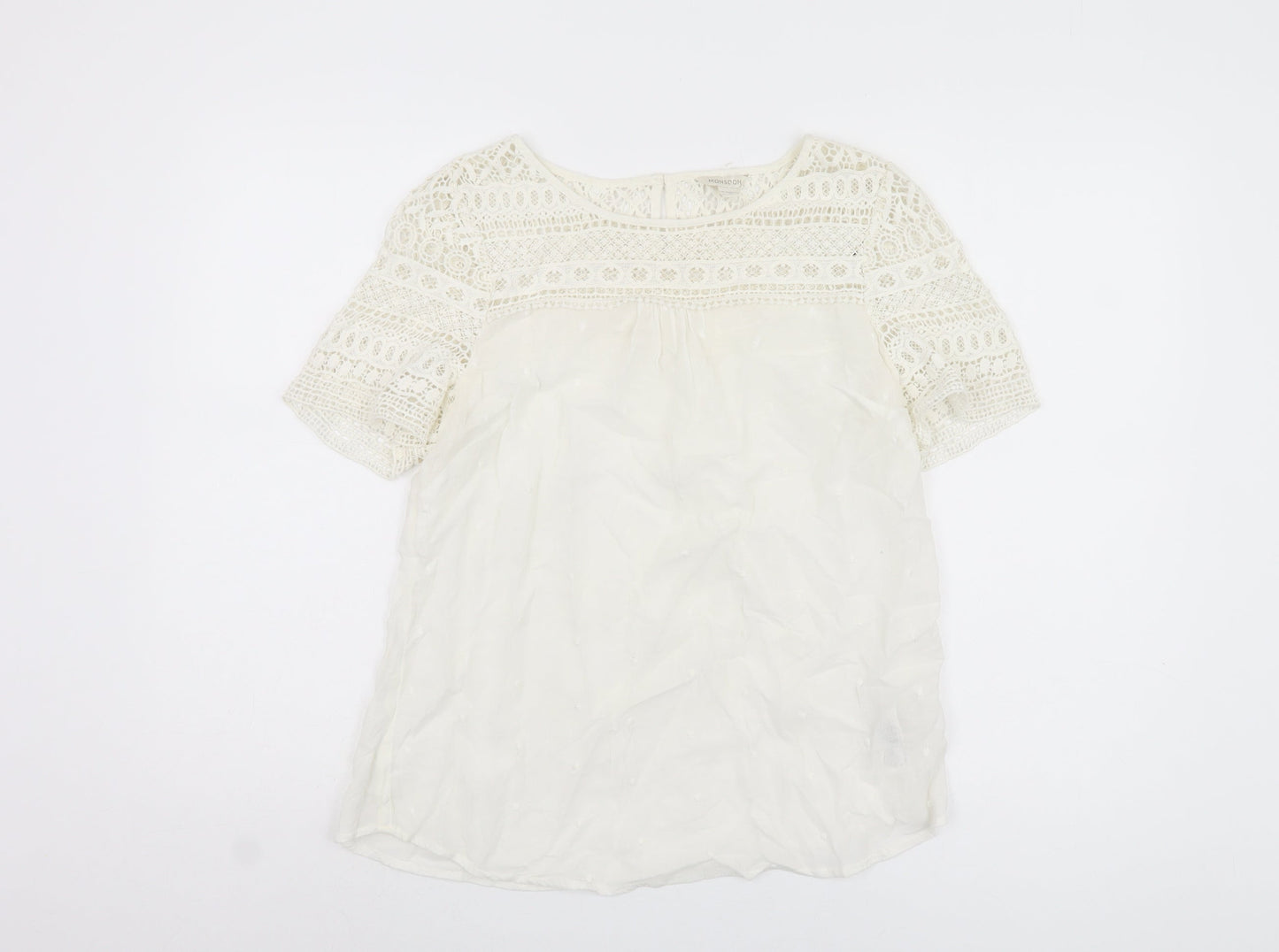 Womens UK Size 10 Monsoon Ivory Camisole Blouse