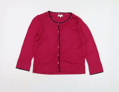Womens UK Size S CC Red Cardigan Jumper