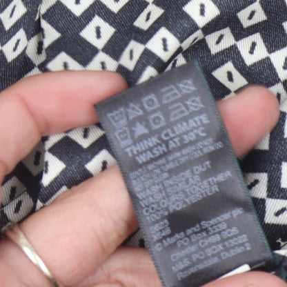 Womens UK Size 8 Marks and Spencer Black Basic Button-Up
