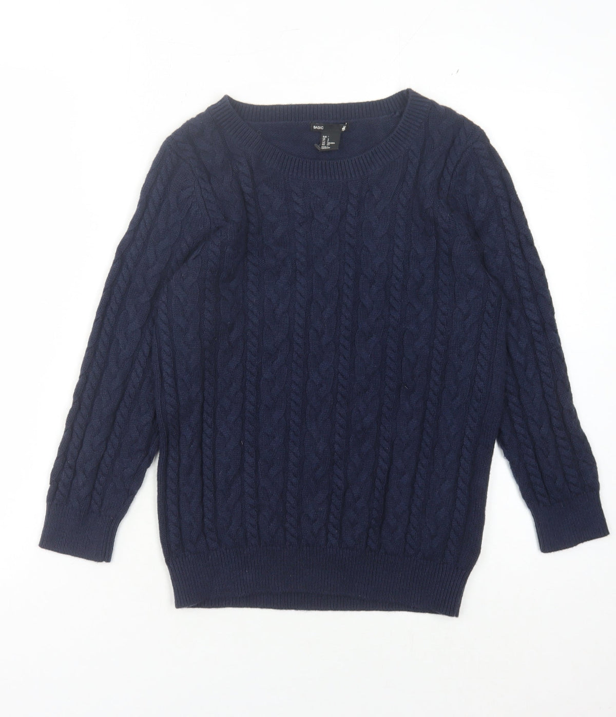 Womens UK Size S H&M Blue Pullover Jumper