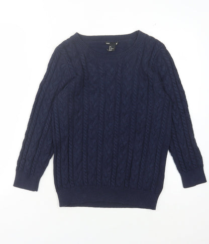 Womens UK Size S H&M Blue Pullover Jumper