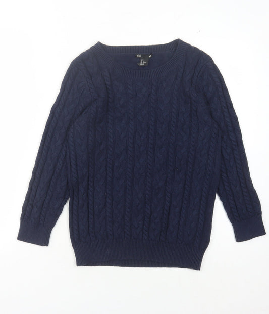 Womens UK Size S H&M Blue Pullover Jumper