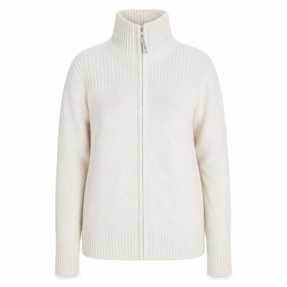 Womens UK Size 18 Marks and Spencer Beige Full Zip Jumper