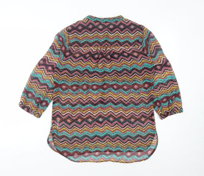 Womens UK Size 8 Only Multicoloured Basic Blouse