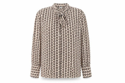 Womens UK Size 10 Topshop Beige Basic Blouse