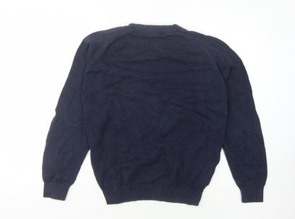 Austin Reed Men's Blue S Pullover Jumper, Crew Neck
